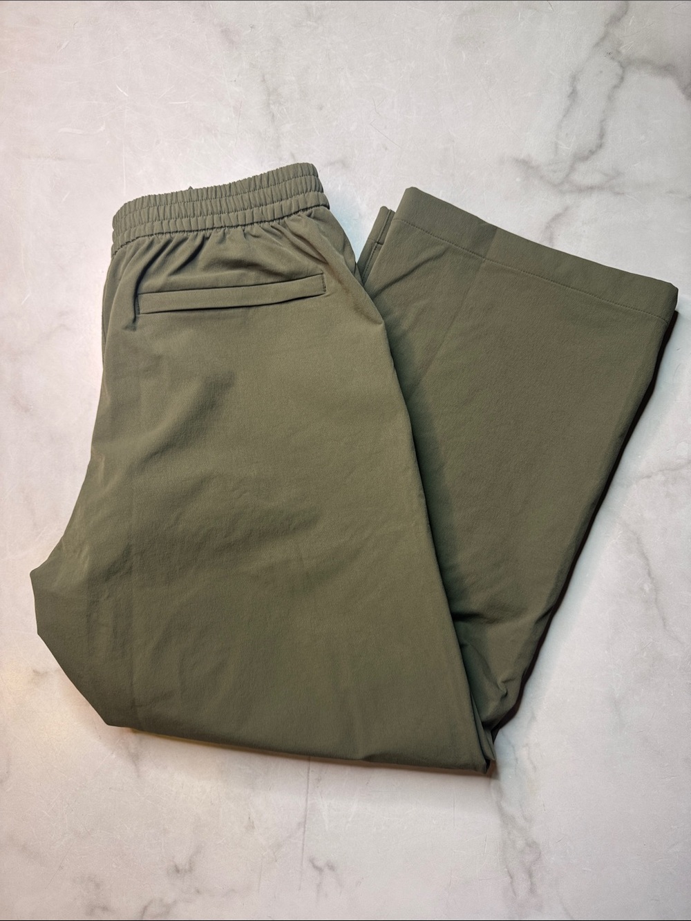 Outdoor Voices Olive Green Wide-Leg Ankle Pants - Picture 6 of 6